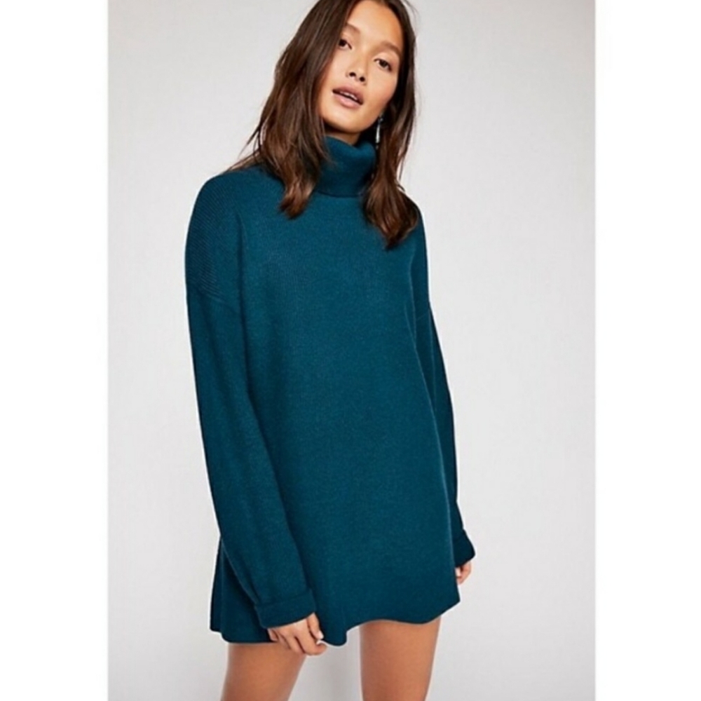 Free People Softly Structured Knit Turtleneck Top - Picture 2 of 8